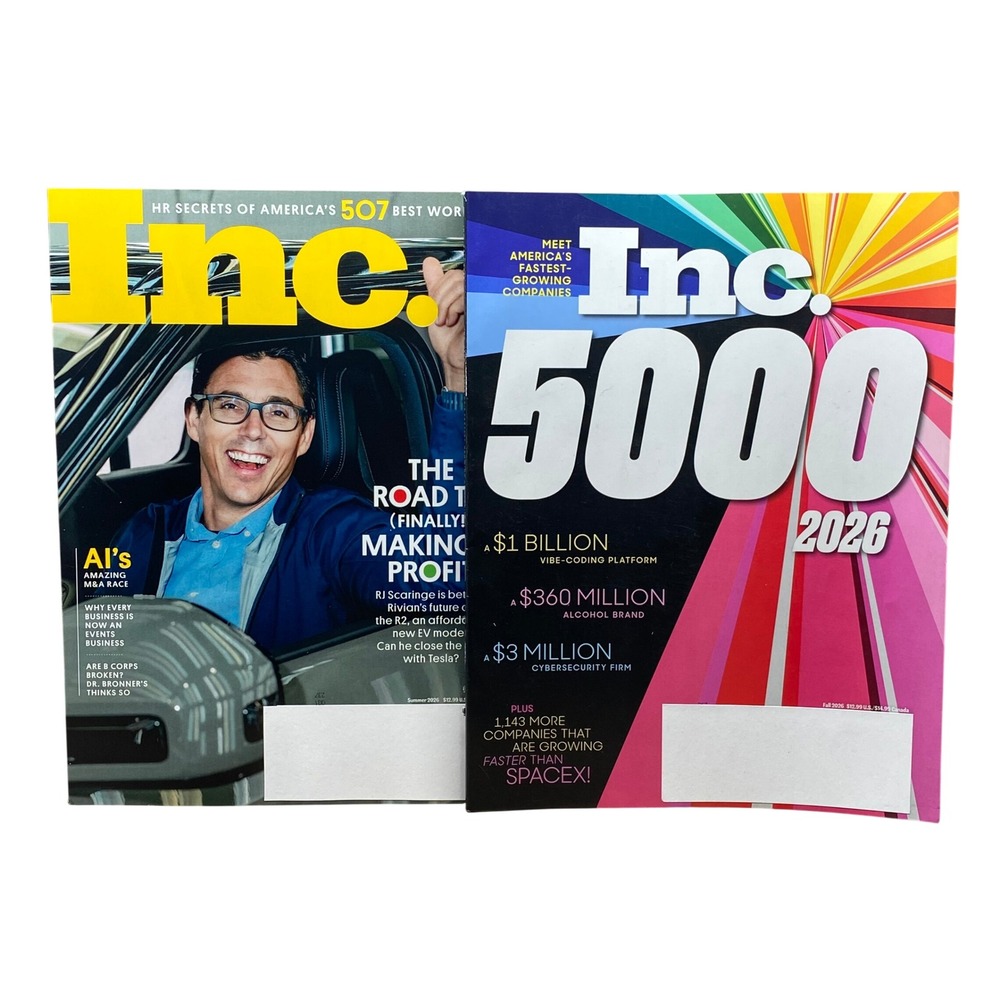 Inc. Magazine Summer Fall 2026 Lot RJ Scaringe Rivian Inc 5000 AI Business Space